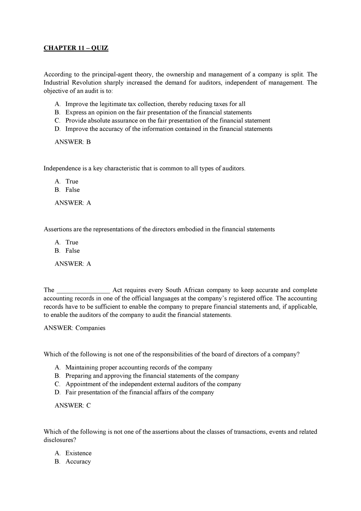 assignment chapter 11 fill in the blank quiz