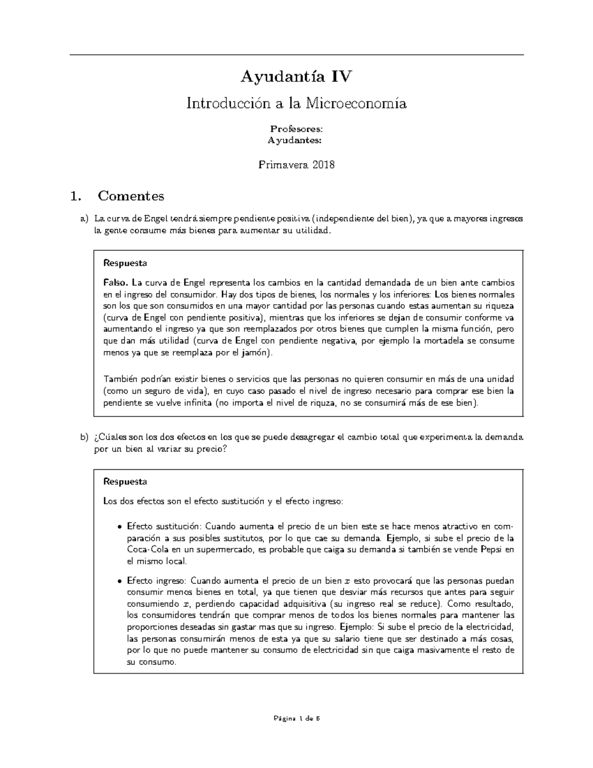 Ayudant A 4 Intro A Micro Pauta - Ayudant ́ıa IV Introducci ́on A La ...