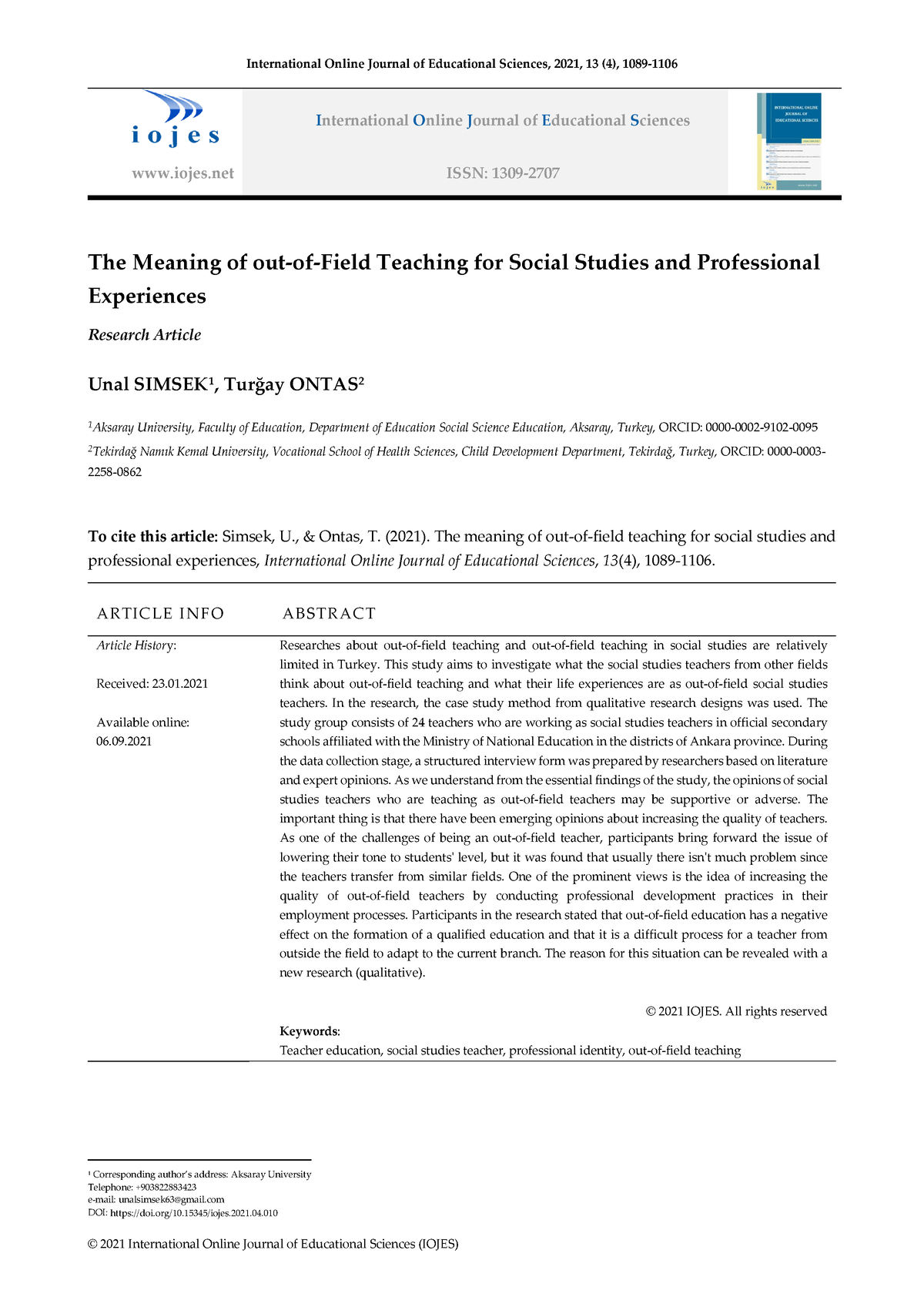 the-meaning-of-out-of-field-teaching-for-social-studies-and