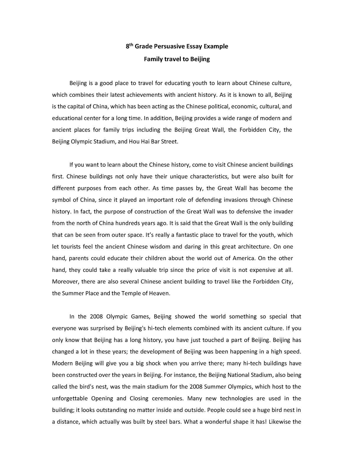 persuasive essay about family love