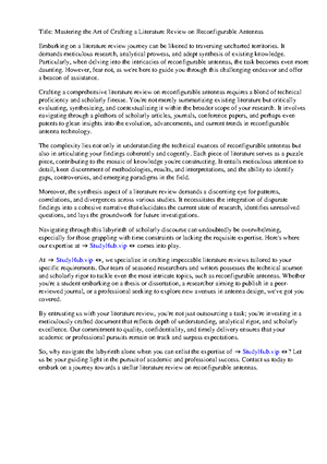 Garrard Health Sciences Literature Review Made Easy The Matrix Method ...