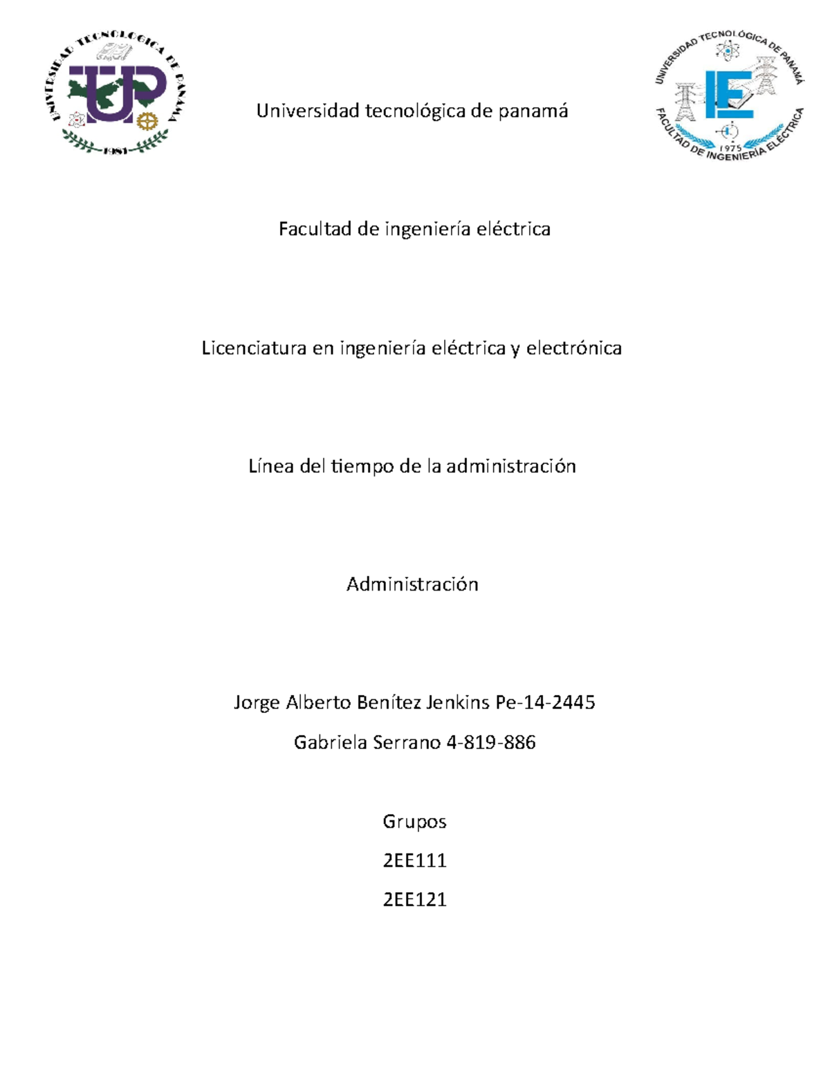 Universidad Tecnológica De Panamá 1 - Universidad Tecnológica De Panamá ...