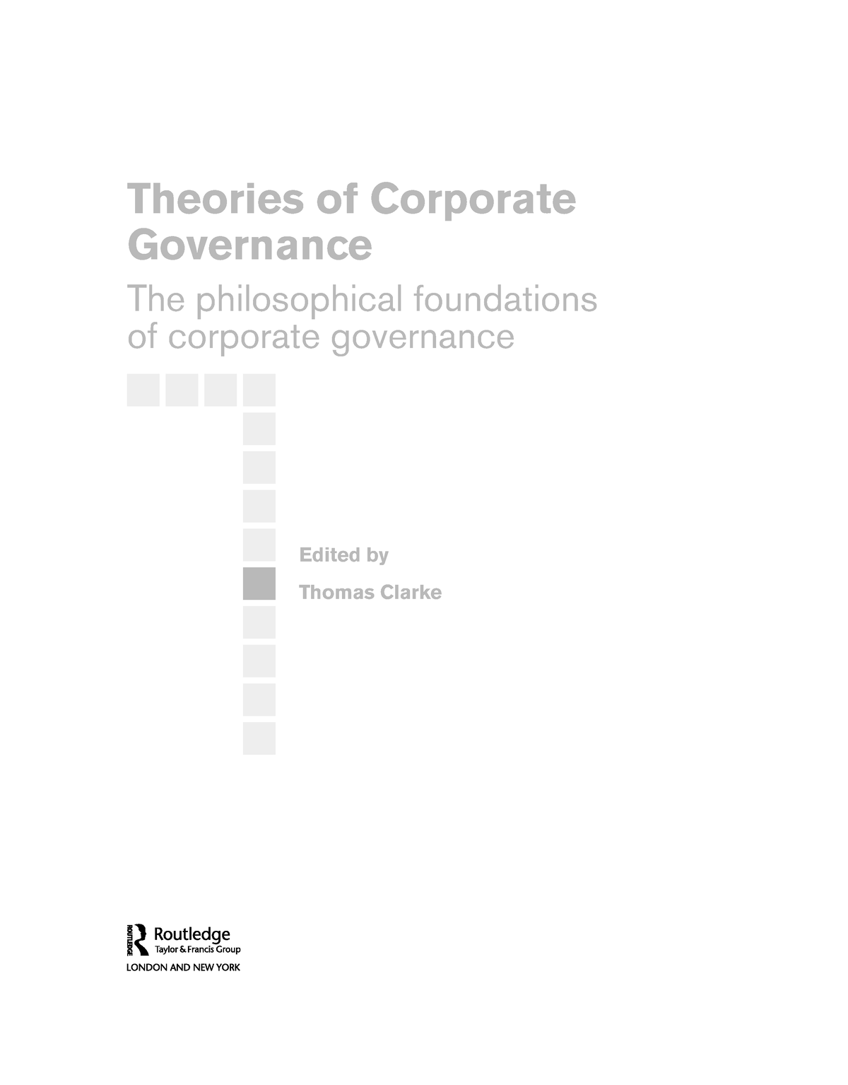 Theories Of Corporate Governance - Theories Of Corporate Governance The ...