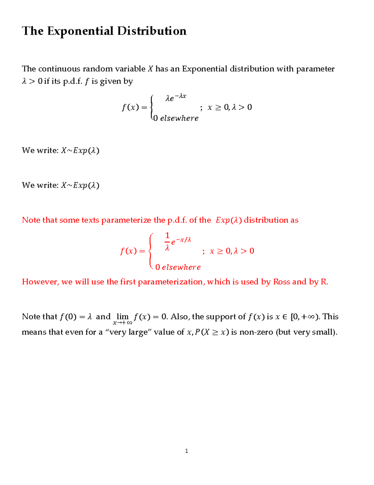 23-The Exponential Distribution - The Exponential Distribution The ...