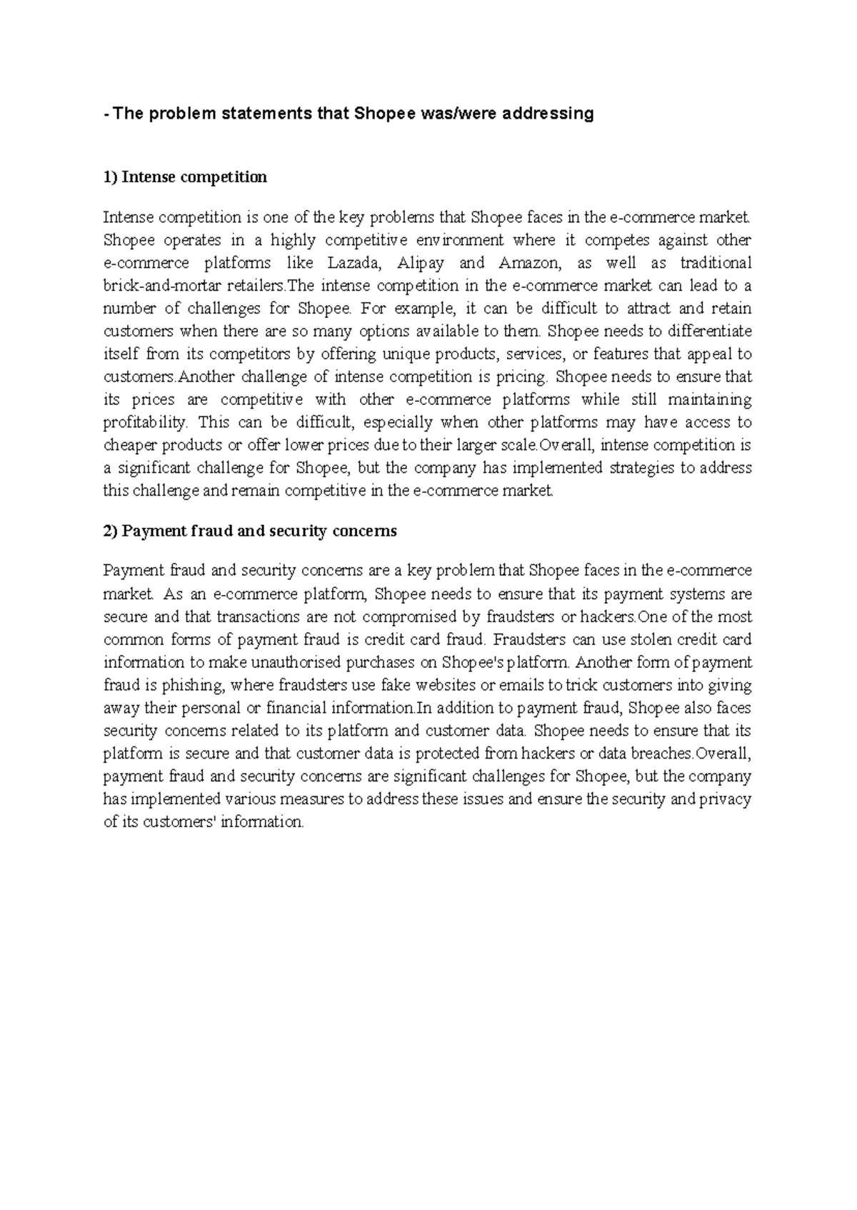 ATW115 script and data - Its about shoppee - The problem statements ...