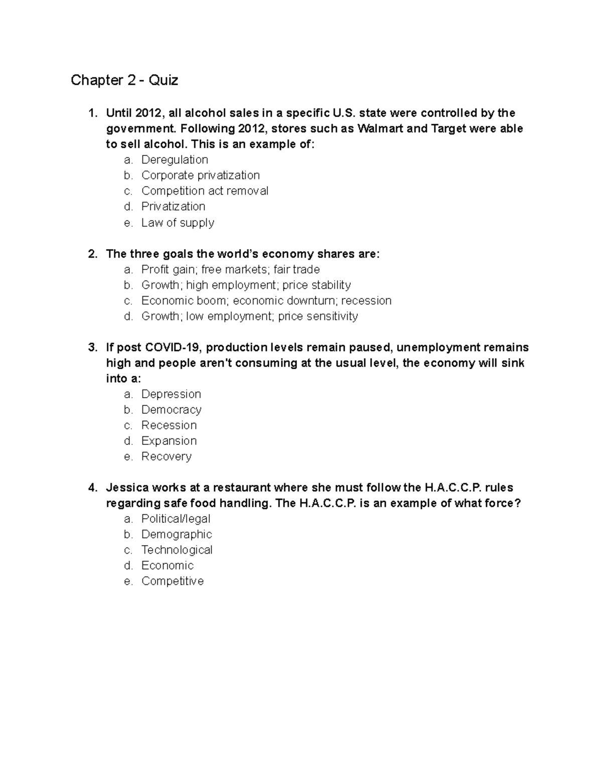 Chapter 2 Quiz quiz solutions Chapter 2 Quiz Until 2012, all