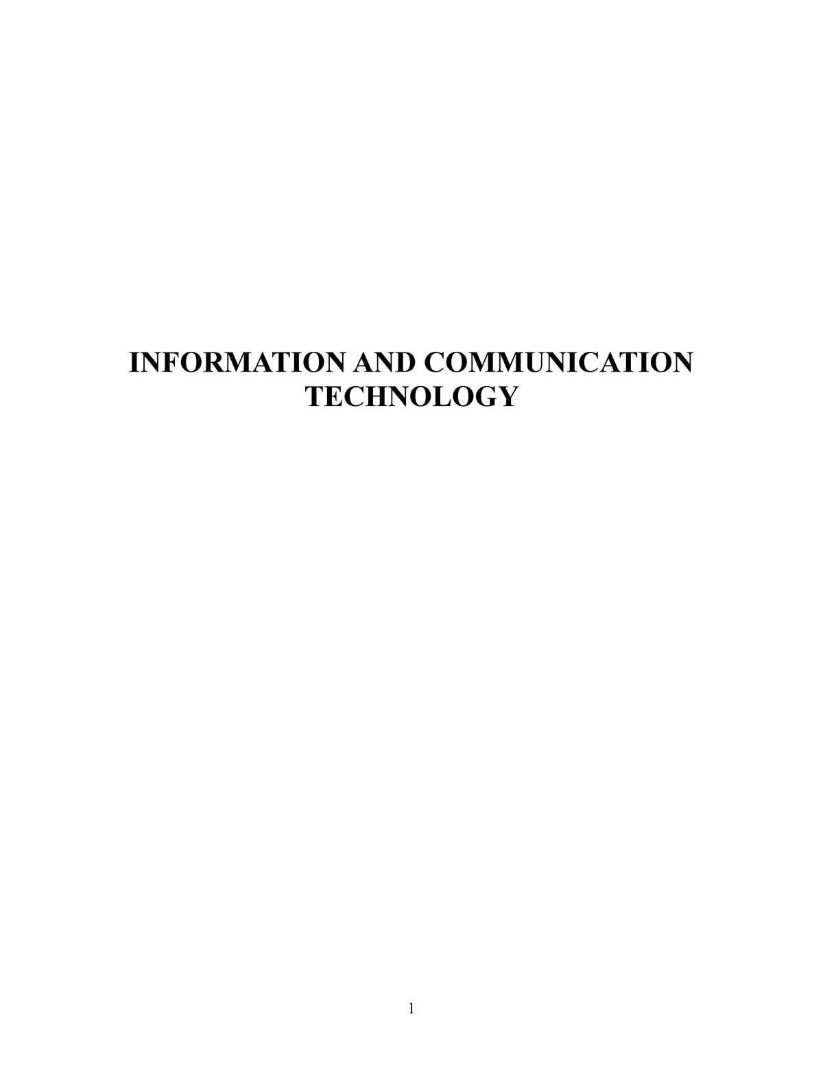 thesis information technology and communication