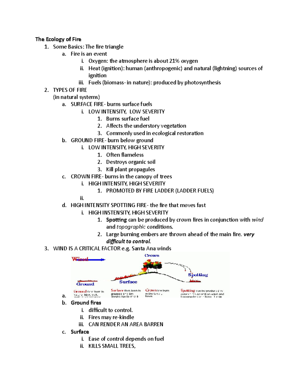 E4 The Ecology Of Fire - Lecture Notes - The Ecology Of Fire 1. Some ...