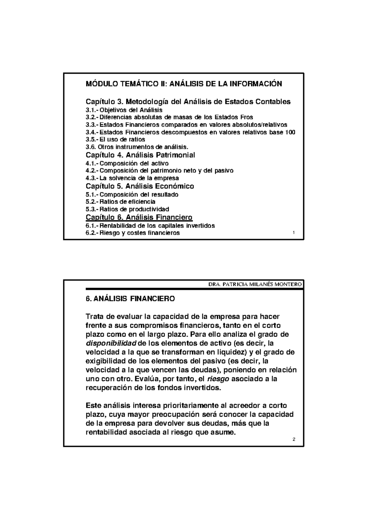 Tema 6 Modo De Compatibilidad 1 MÓdulo TemÁtico Ii AnÁlisis De La