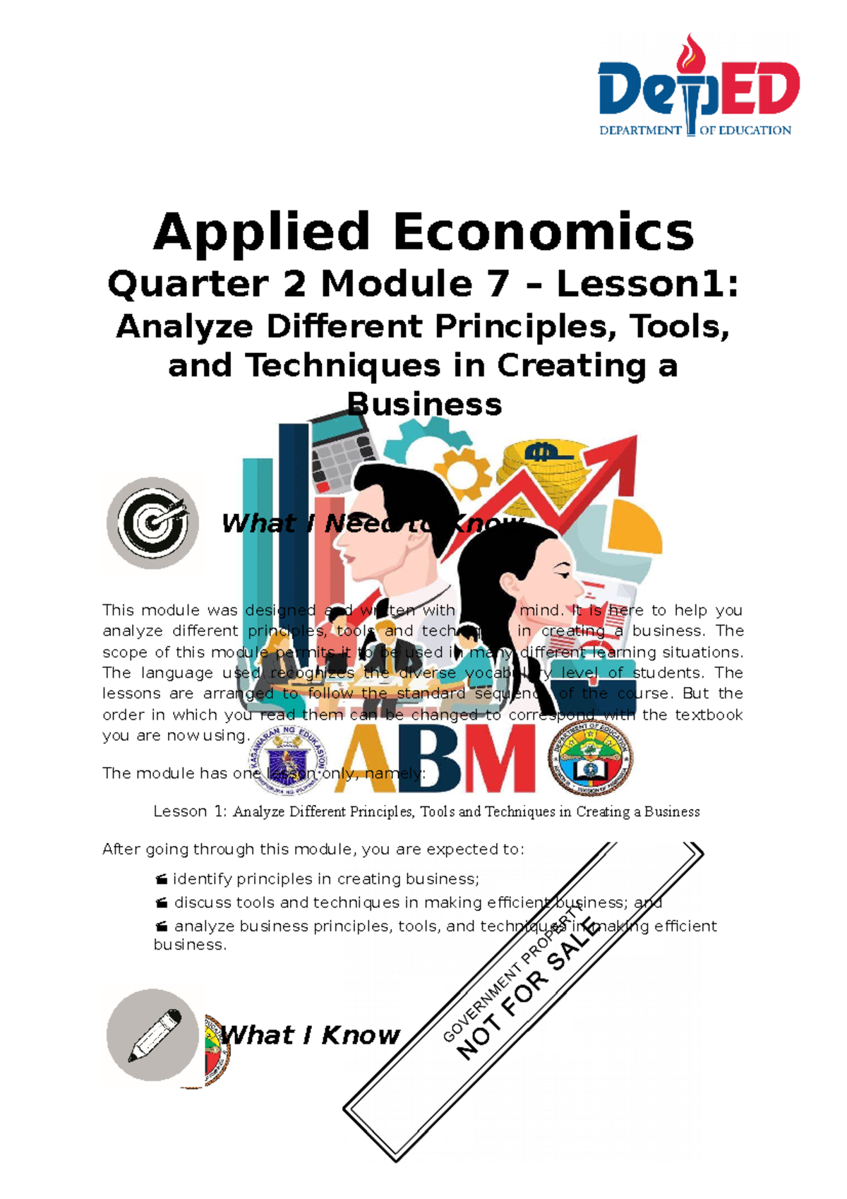 MATH11 ABM Applied Economics Q2 Module 7 Analyze Different Principles ...