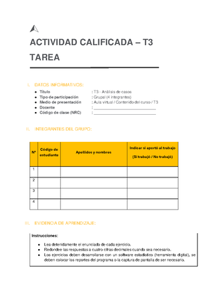 Solved En Una Encuesta Llevada A Cabo En La Ciudad De Tacna Se