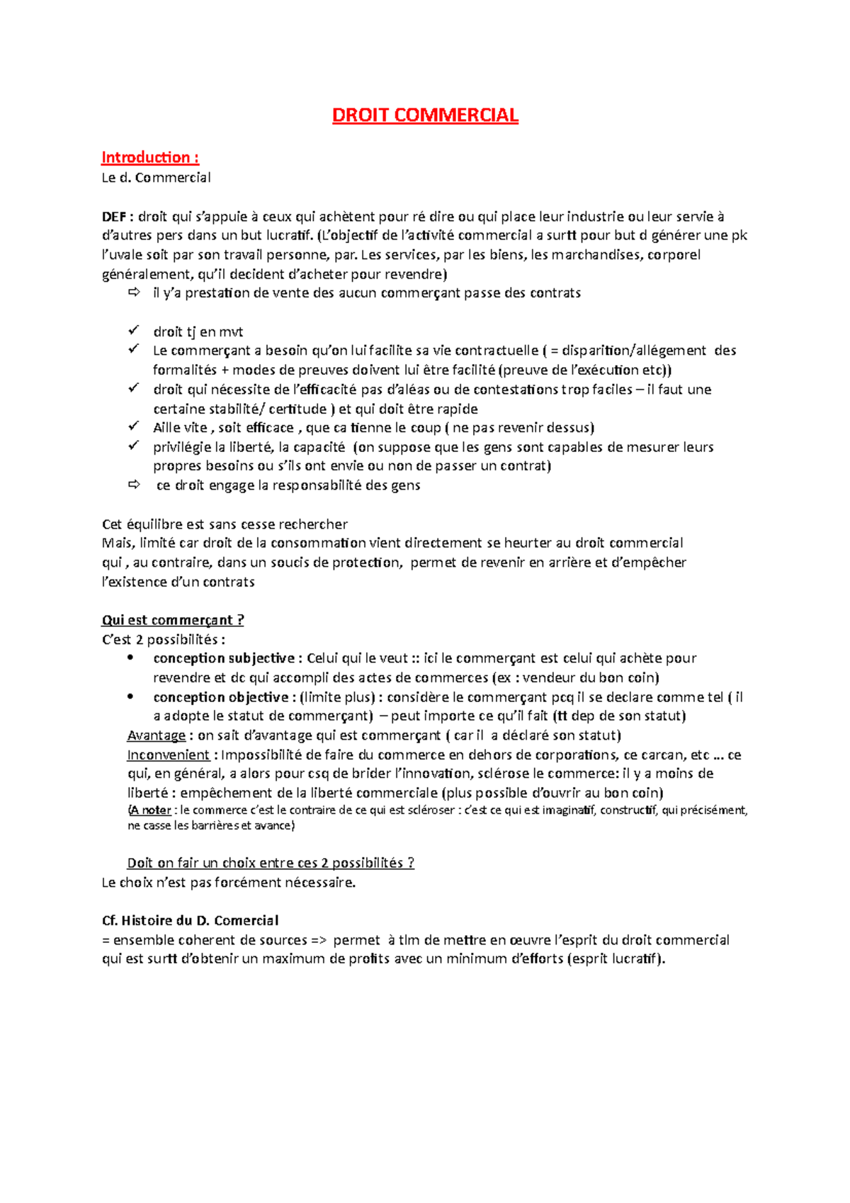 dissertation cours droit commercial pdf