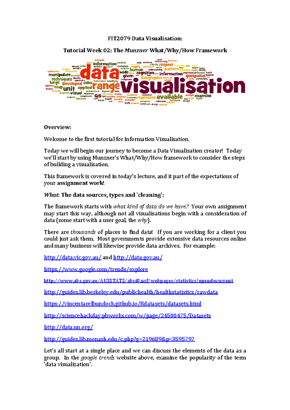 FIT2079 Tutorial Week02 - FIT 2079 Data Visualisation: Tutorial Week 02 ...