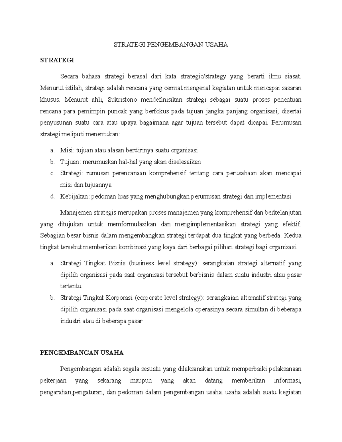 business-development-strategy-strategi-pengembangan-usaha-strategi