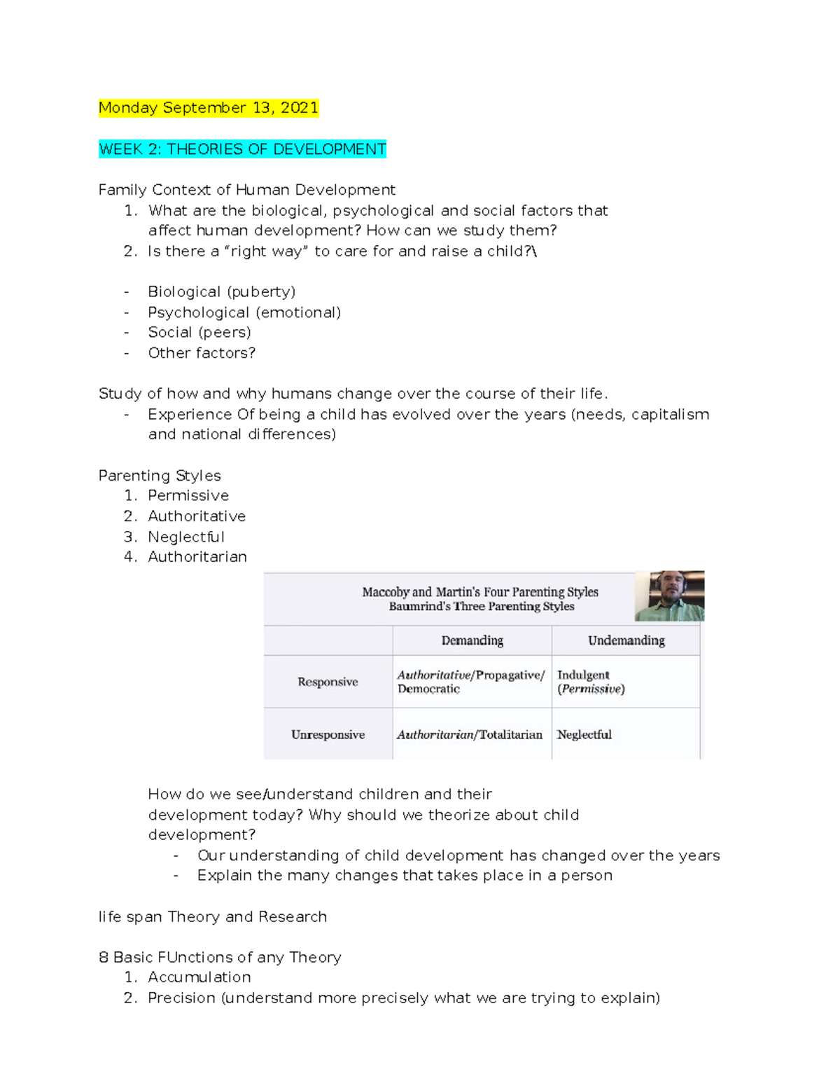 FMST 210 Finals Notes - Monday September 13, 2021 WEEK 2: THEORIES OF ...