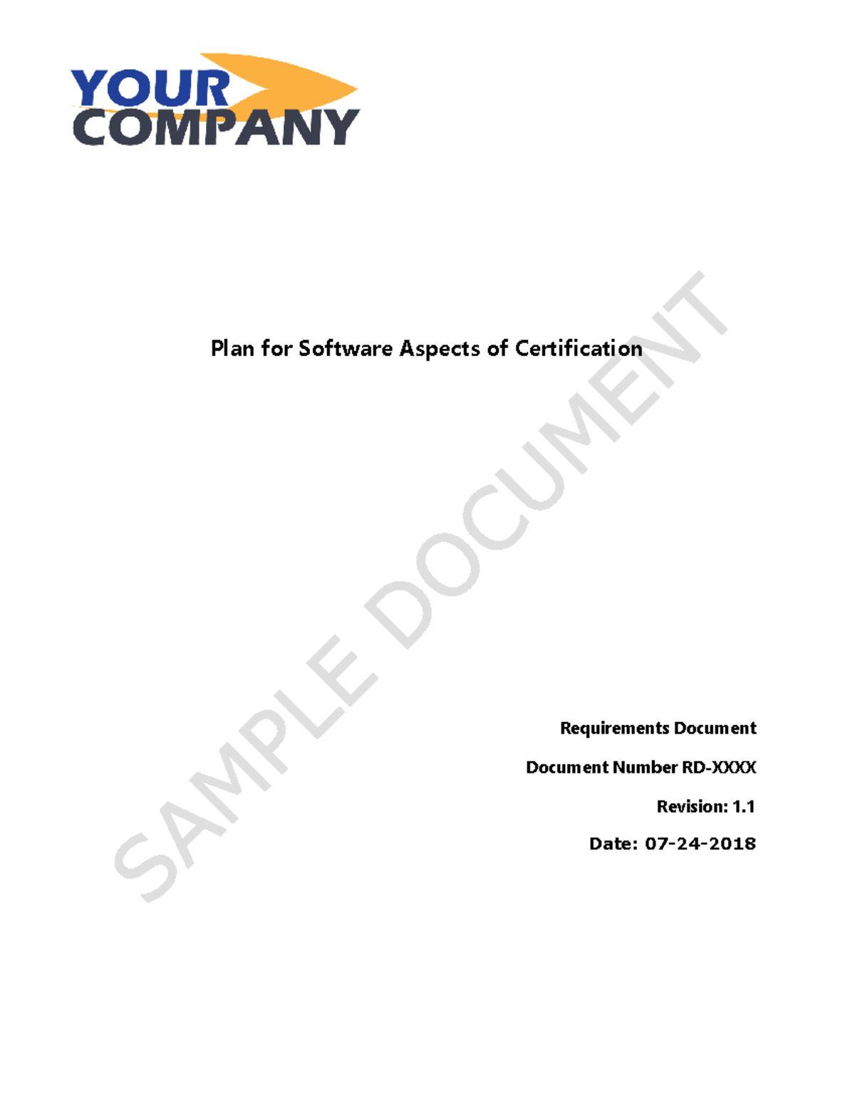 Psac-template - Requirements Document Document Number RD-XXXX Revision ...