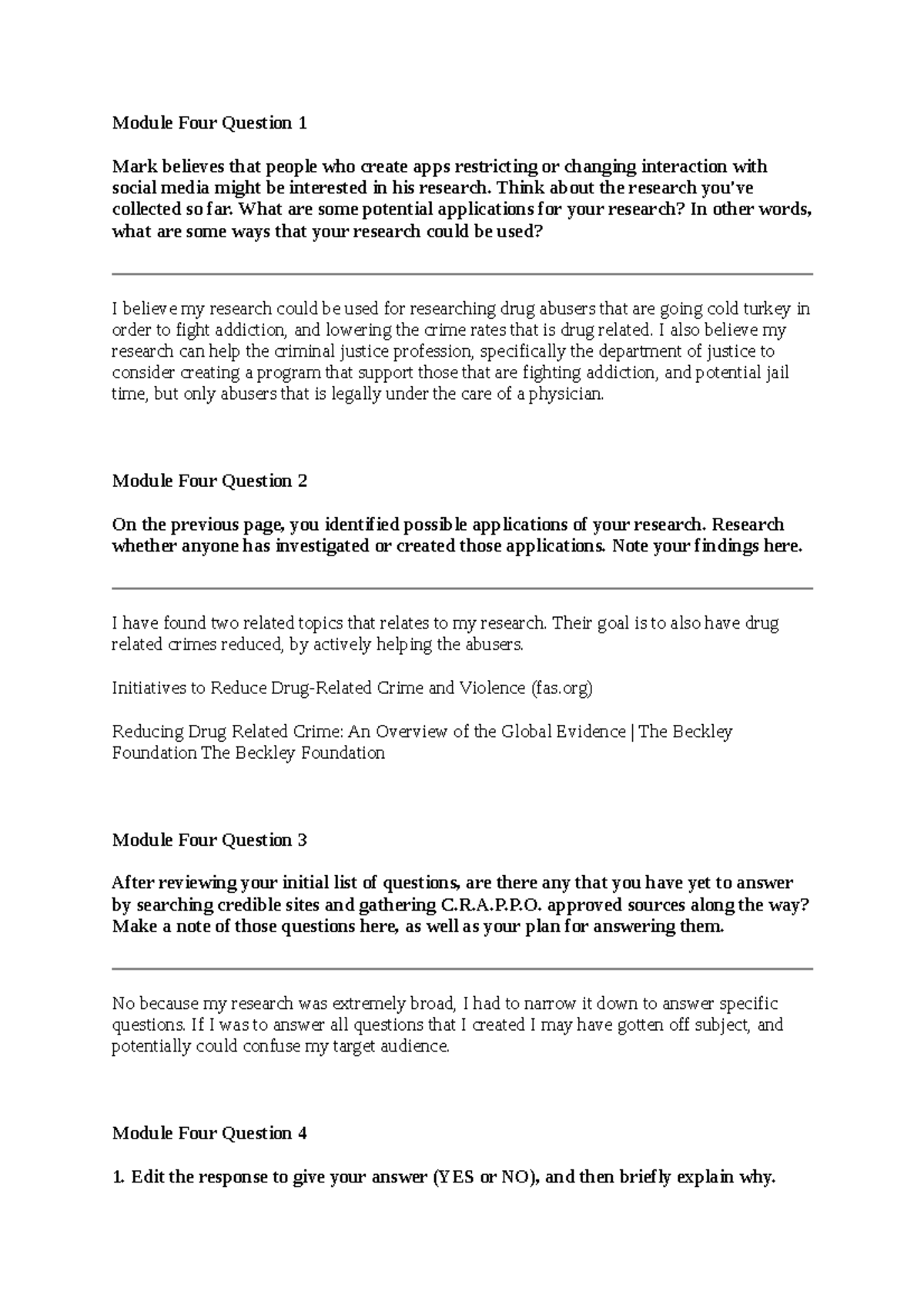 Megan Ford SCS 200 Applied Social Sciences 4-2 - Module Four Question 1 ...