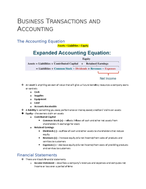 Chapter 2 - Accounting for Business Transaactions - ACCOUNTING FOR ...
