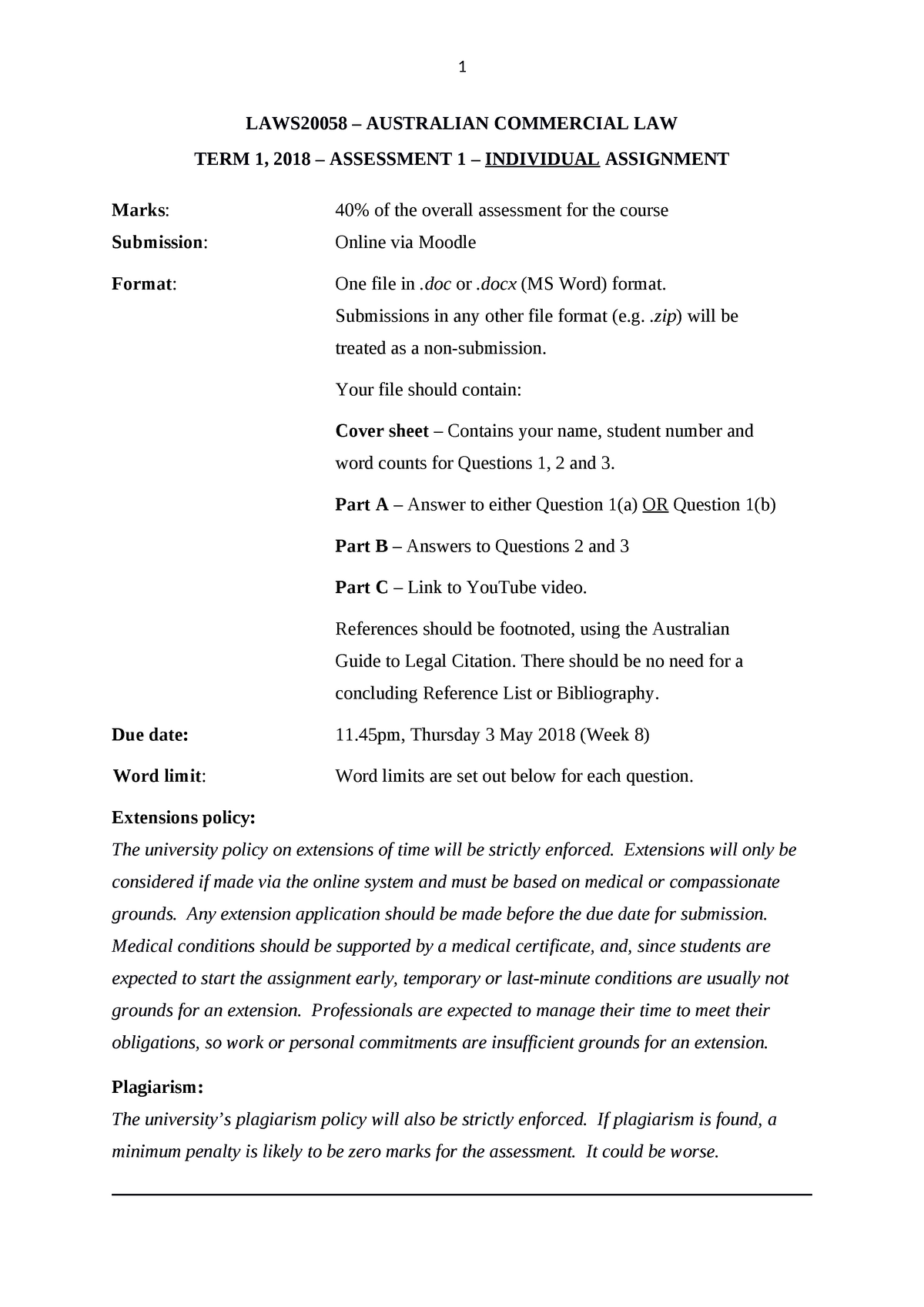 assignment-detail-1-laws20058-australian-commercial-law-term-1-2018-assessment-1