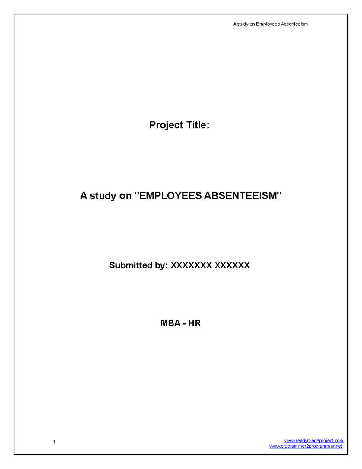 study-on-employees-absenteeism-project-title-a-study-on-employees