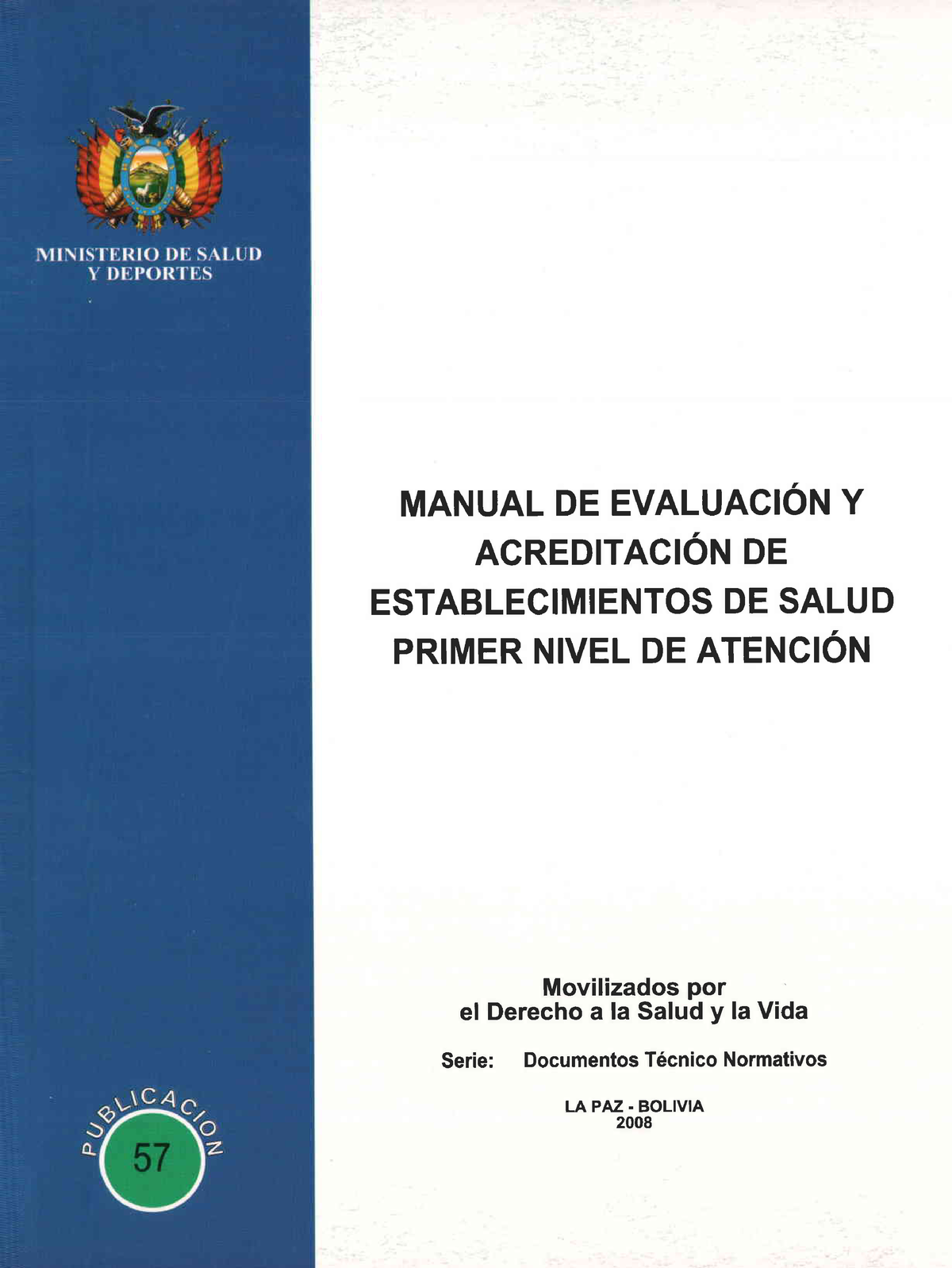 Manual Acreditación 1er Nivel - MINISTERIO DE SALUD Y DEPORTES Dr ...