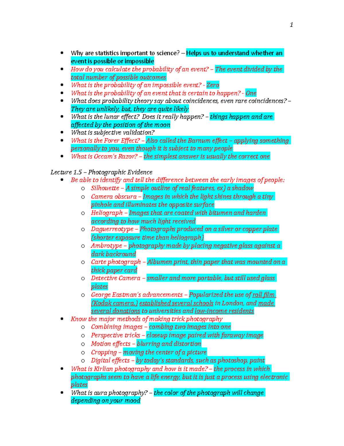 Essay about nsci 310 study guide 3 07 image