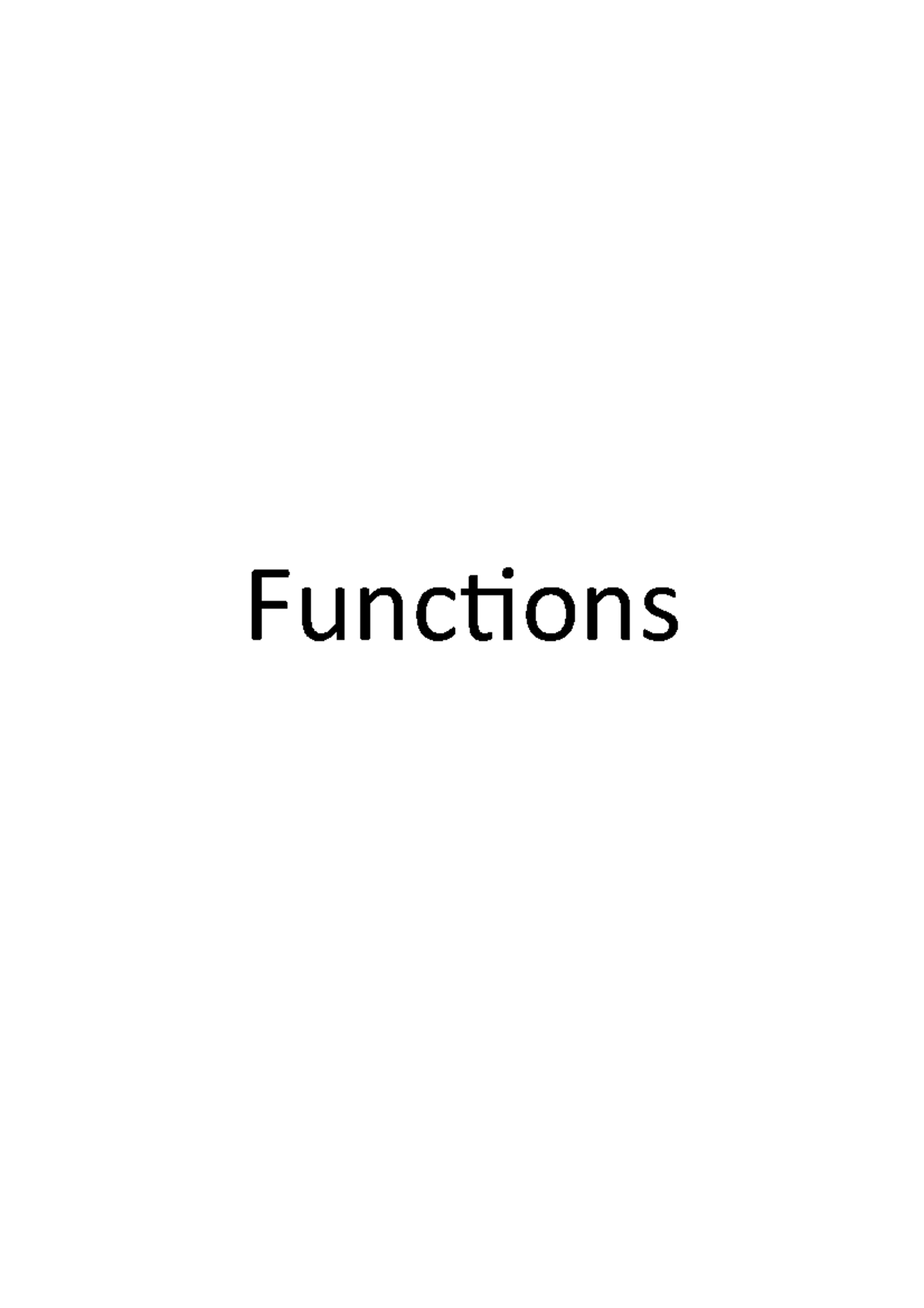 Functions - study material - Functions C++ Functions ####### The ...