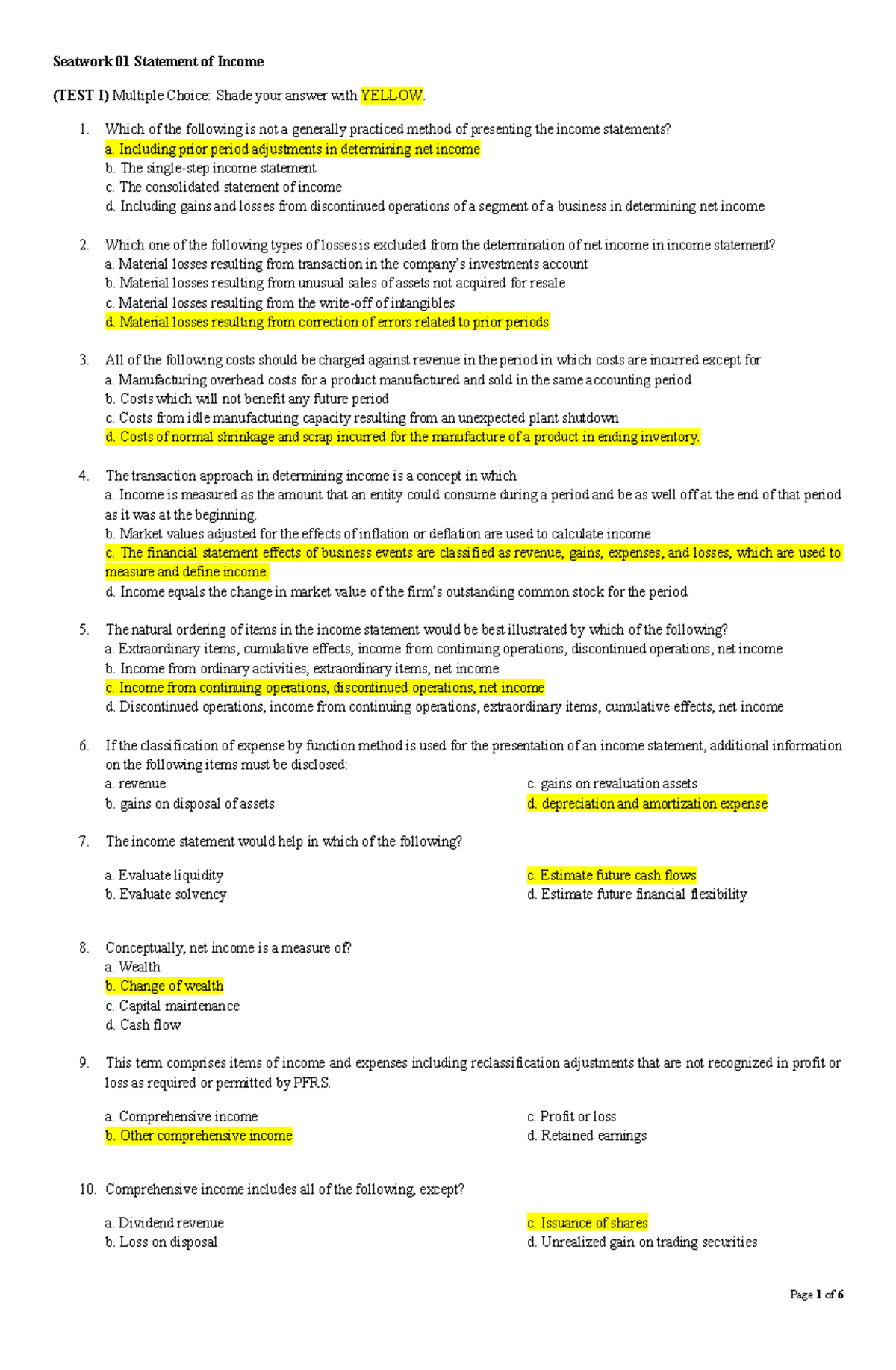 Intermediate Accounting 3 for practice only - Financial Accounting And ...