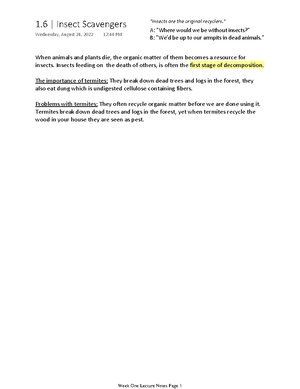 Insects & Society Notes - Warning: TT: undefined function: 32 Insects ...