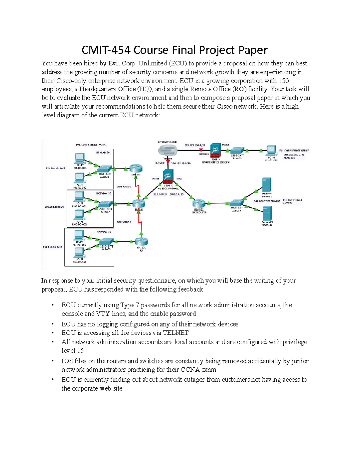 Course Final Project Paper-Spring 2019-03112019 - CMIT-454 Course Final ...