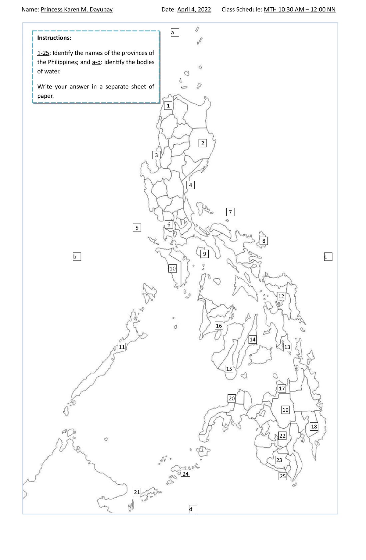 Activity 3 Philippine Map Quiz Name Princess Karen M Dayupay Date   Thumb 1200 1835 