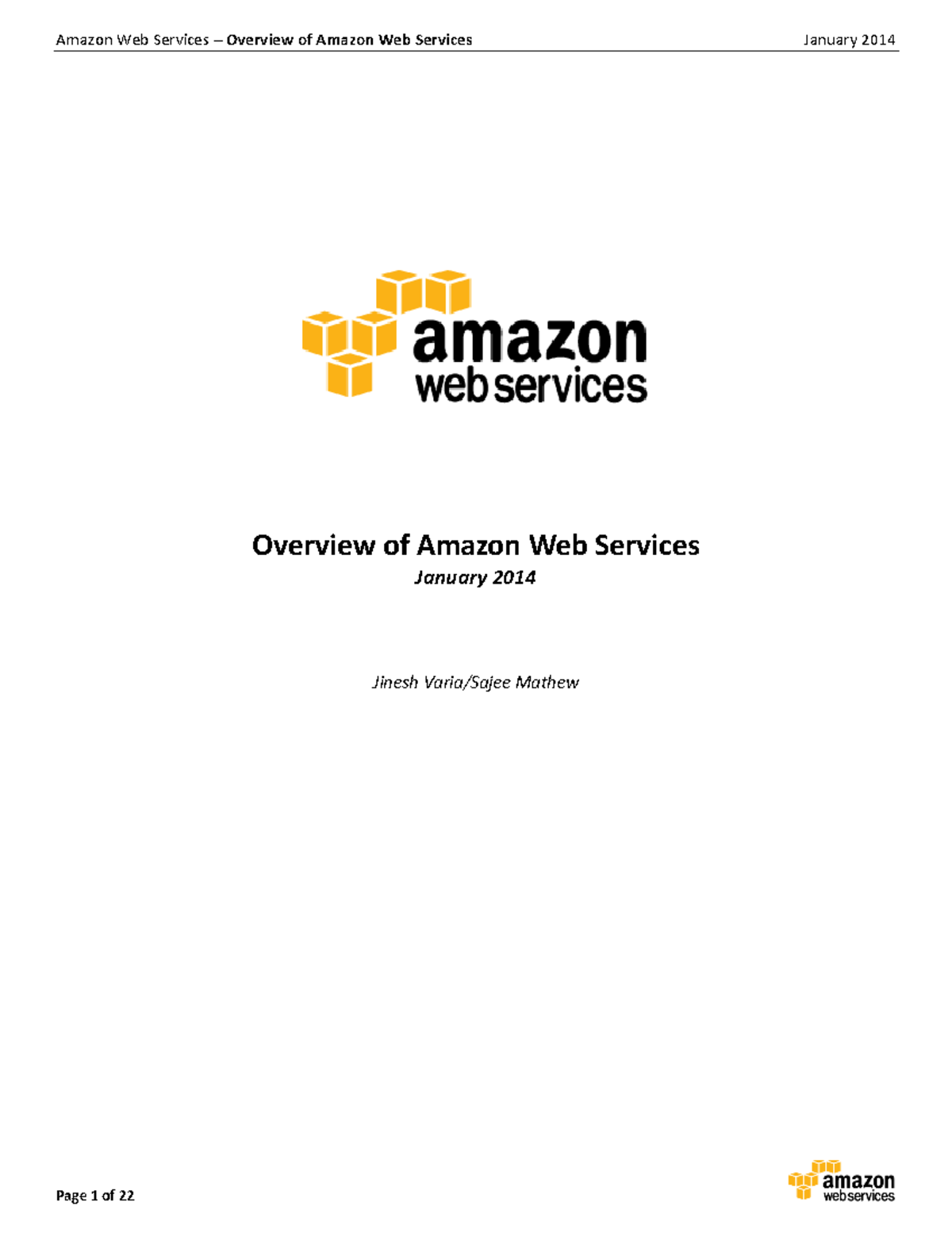 AWS Overview - Amazon Web Services – Overview of Amazon Web Services ...