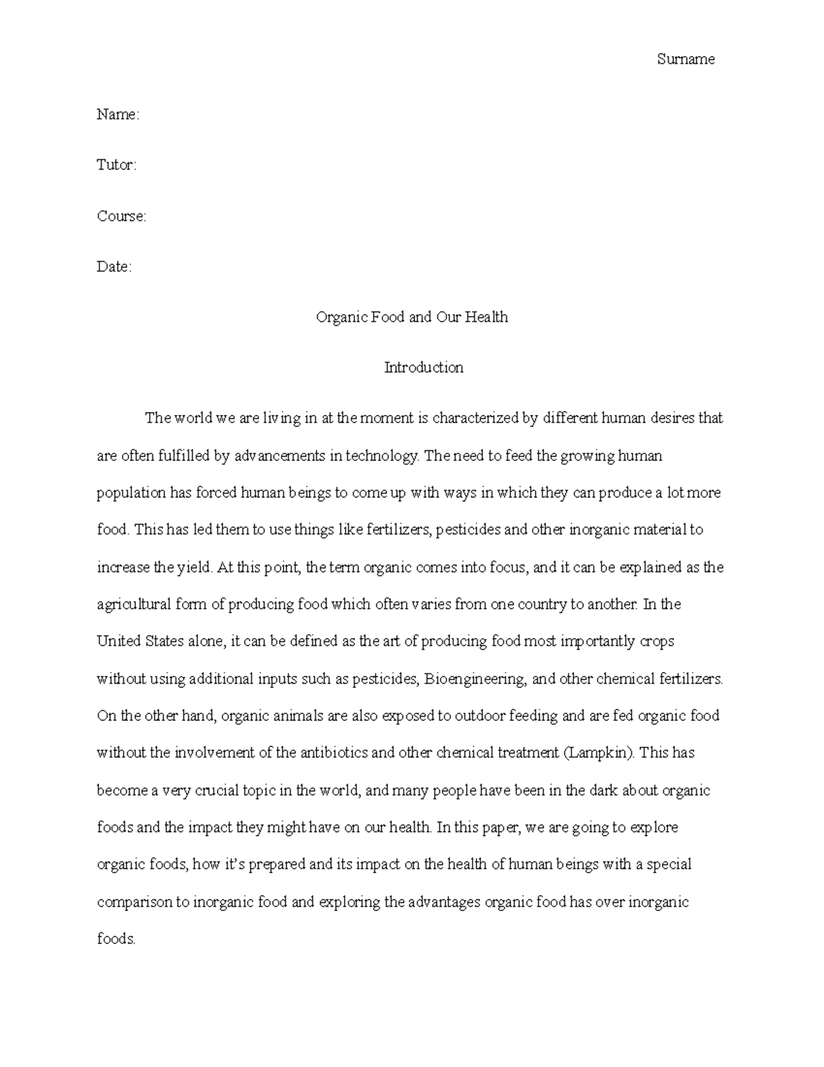 Sample Paper This will help with CSR and all that it will cover