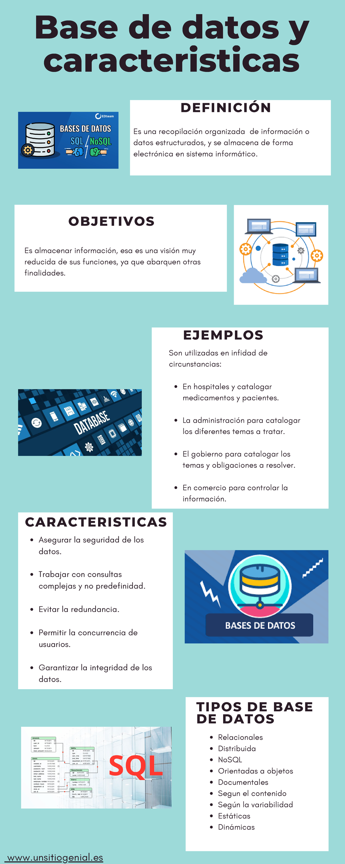 Base De Datos Y Caracteristicas - TIPOS DE BASE DE DATOS Relacionales ...