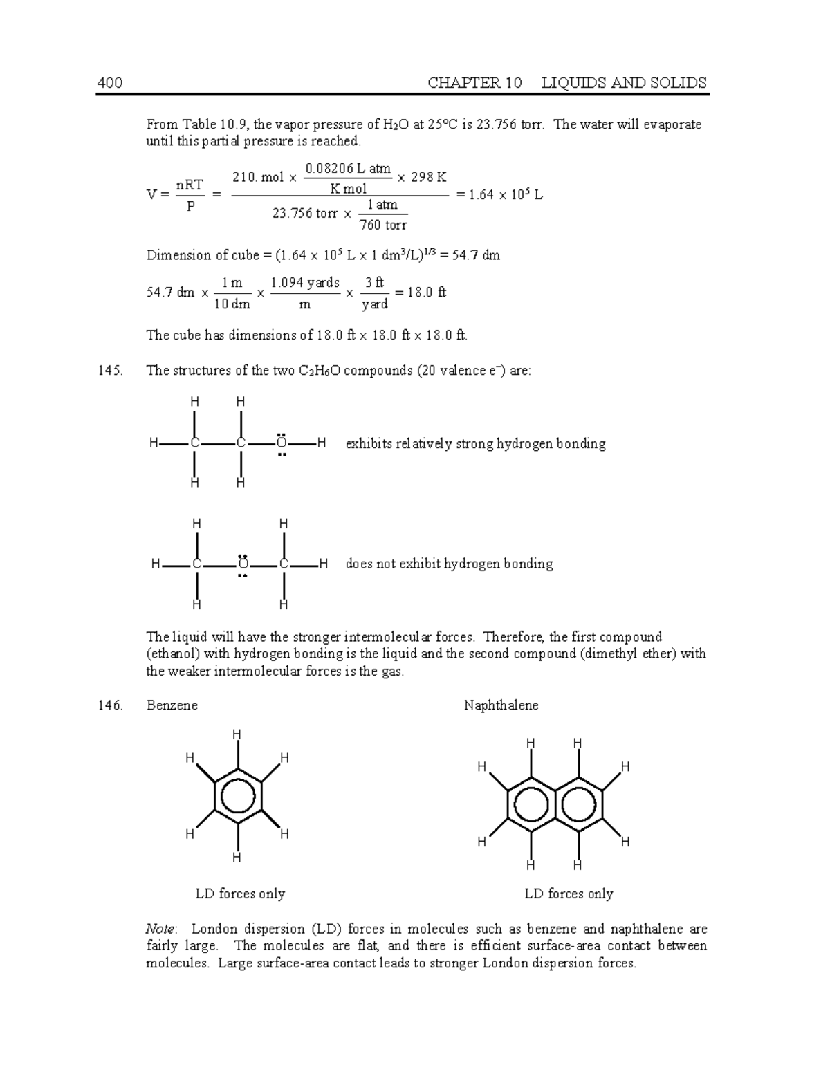 줌달 일반화학 10판 솔루션 (1)-401-600 - 400 CHAPTER 10 LIQUIDS AND SOLIDS From ...