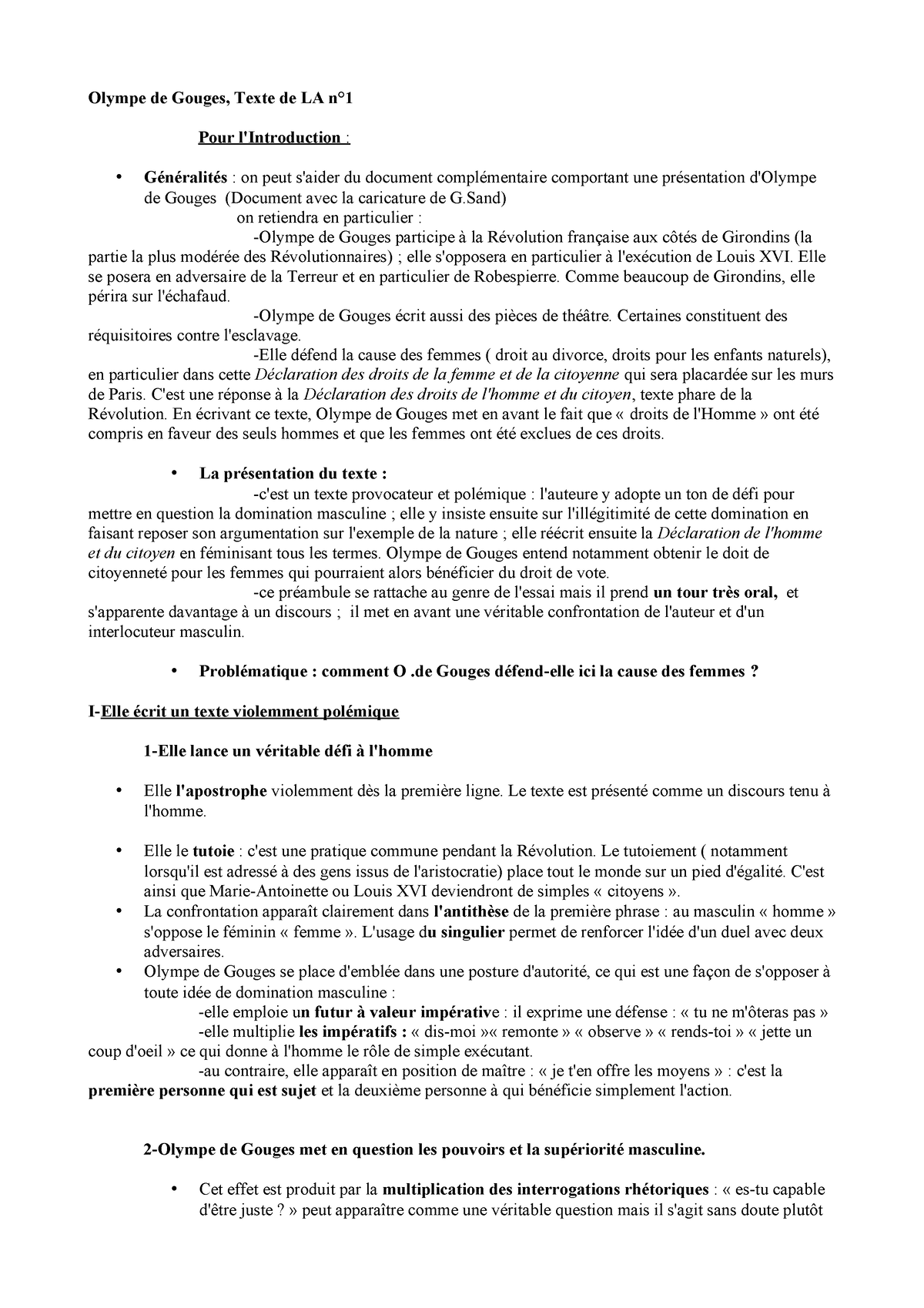 citation ddfc olympe de gouges dissertation