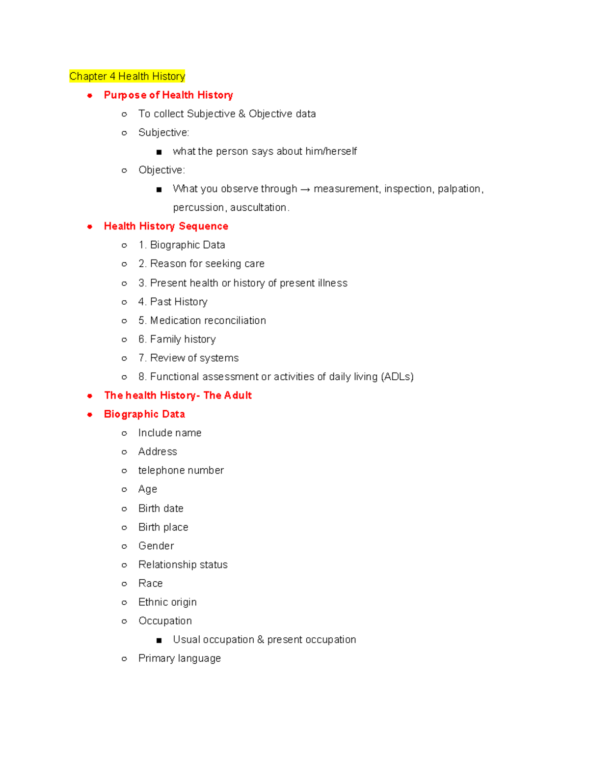 health-assessment-health-history-ch-4-chapter-4-health-history