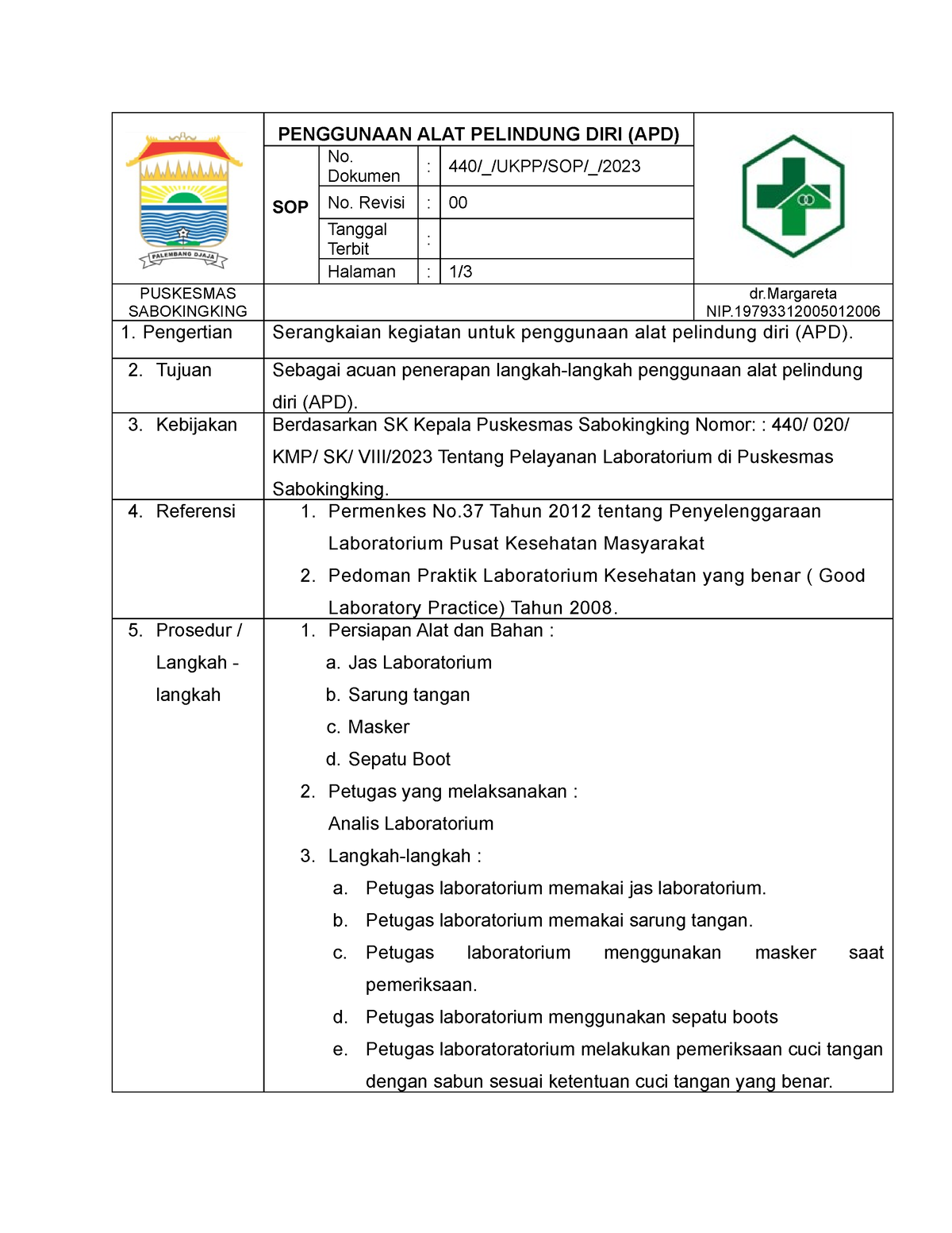 3. Penggunaan ALAT Pelindung DIRI - PENGGUNAAN ALAT PELINDUNG DIRI (APD ...