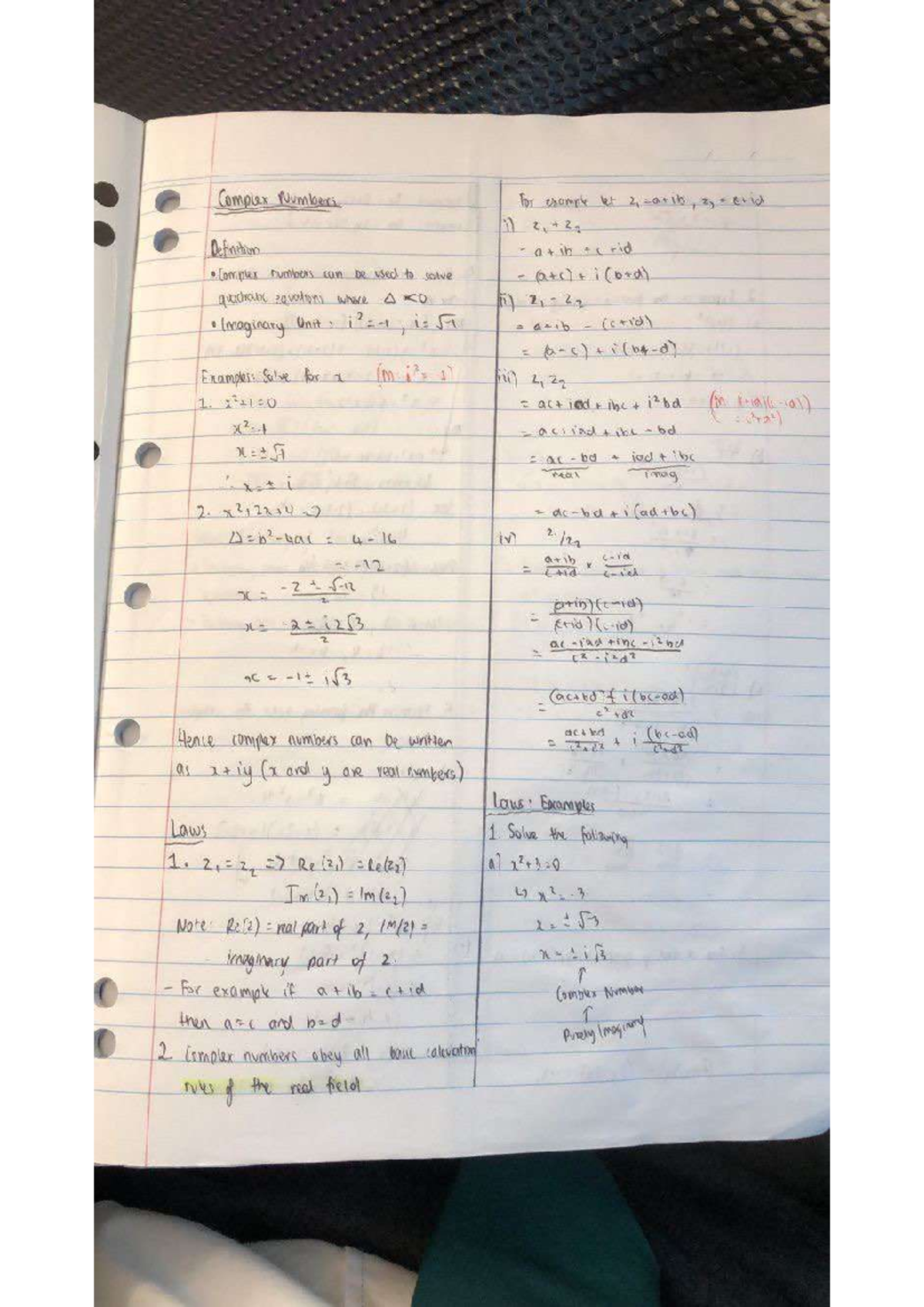 Complex notes 4U - Studocu