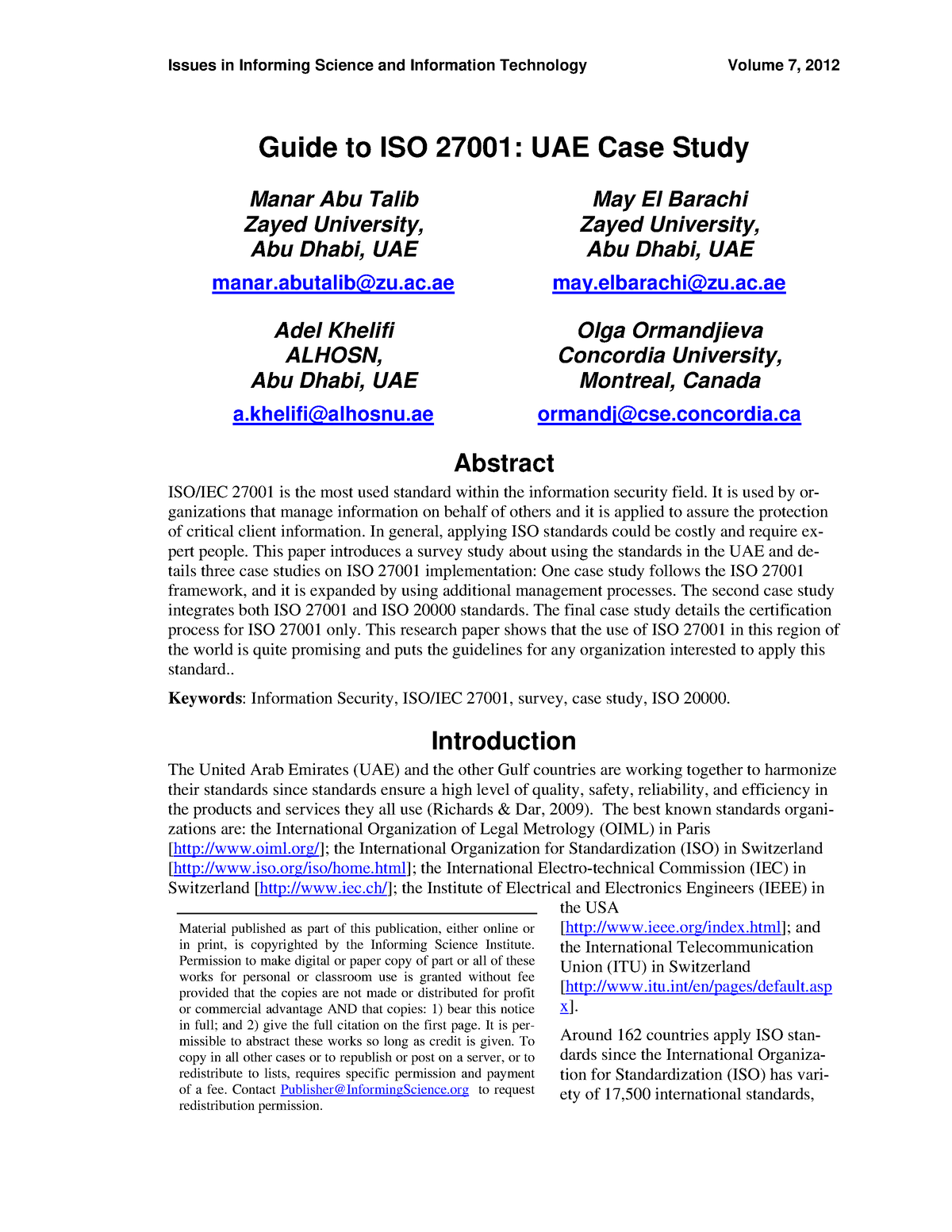 case study on iso 27001