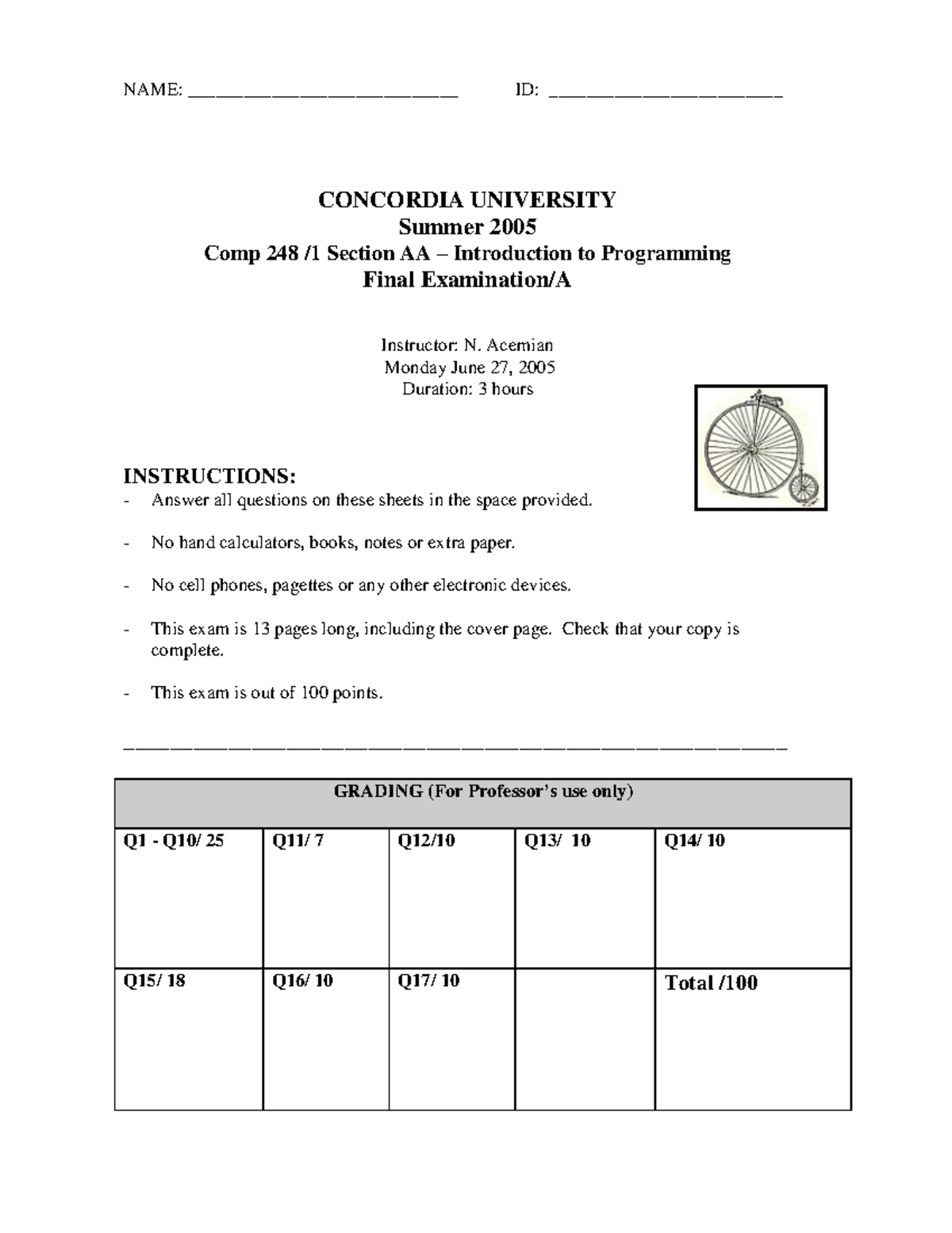Mcgill Comp Sci Minor _ Degree Planning Guide: Requirements – QCGD
