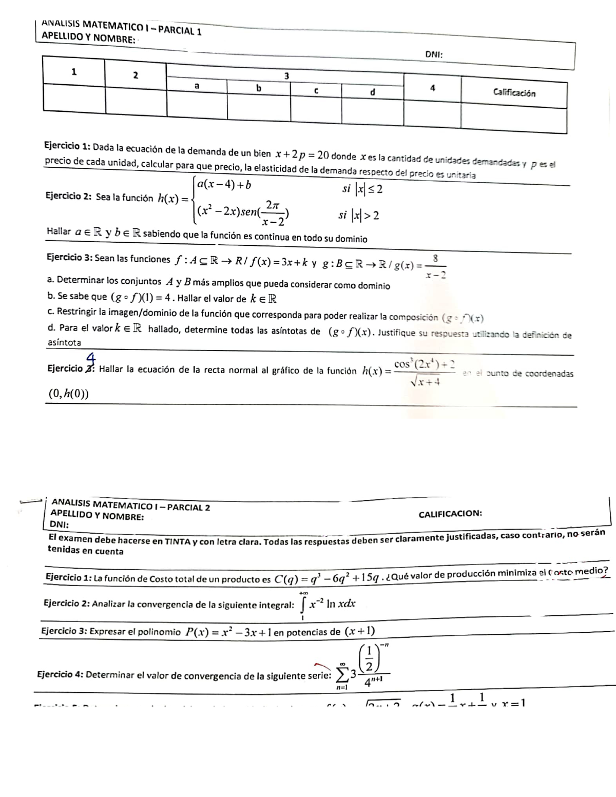 Doc1 - Cátedra Vietri - Analisis Matematico - Studocu