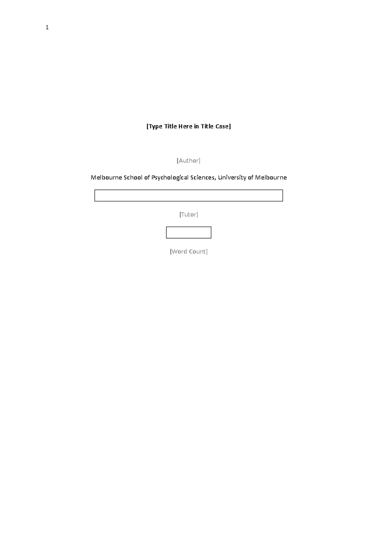 APA style lab report template and self assessment - [Type Title Here in ...
