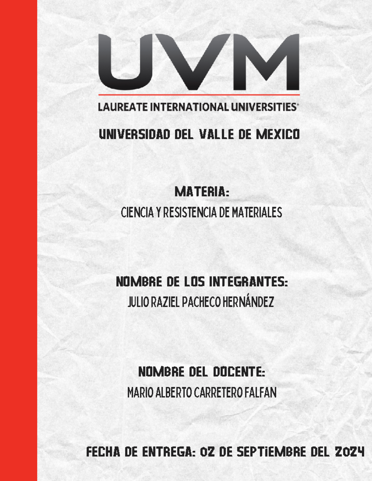 A1 JRPH ACTIVIDAD 1 UNIVERSIDAD DEL VALLE DE MEXICO MATERIA