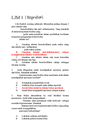 Soalan LJM JUNE 2019 (1-100) - SOALAN LJM JUNE 2019 Madam A undergone ...