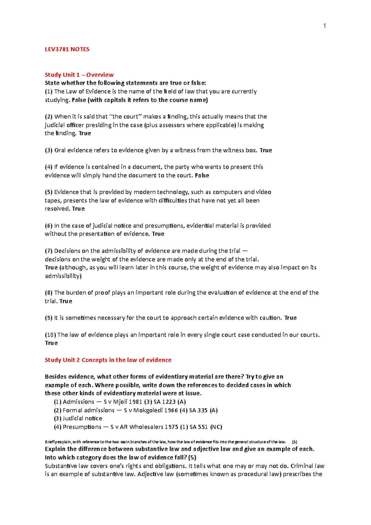 LEV3701 Question And Answers Summary Notes - LEV3701 NOTES Study Unit 1 ...