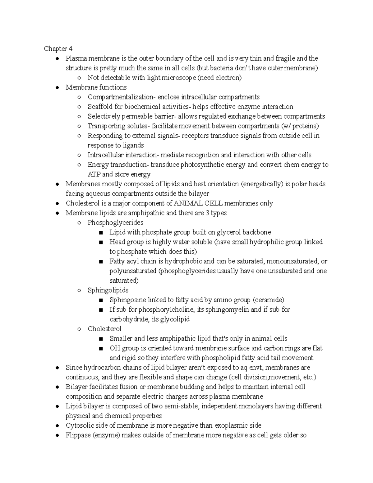 Exam 1 review sheet - summary of notes using both slides, notes taken ...