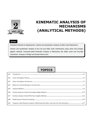 Insem Model Question Paper - Mechanical Engineering - Studocu