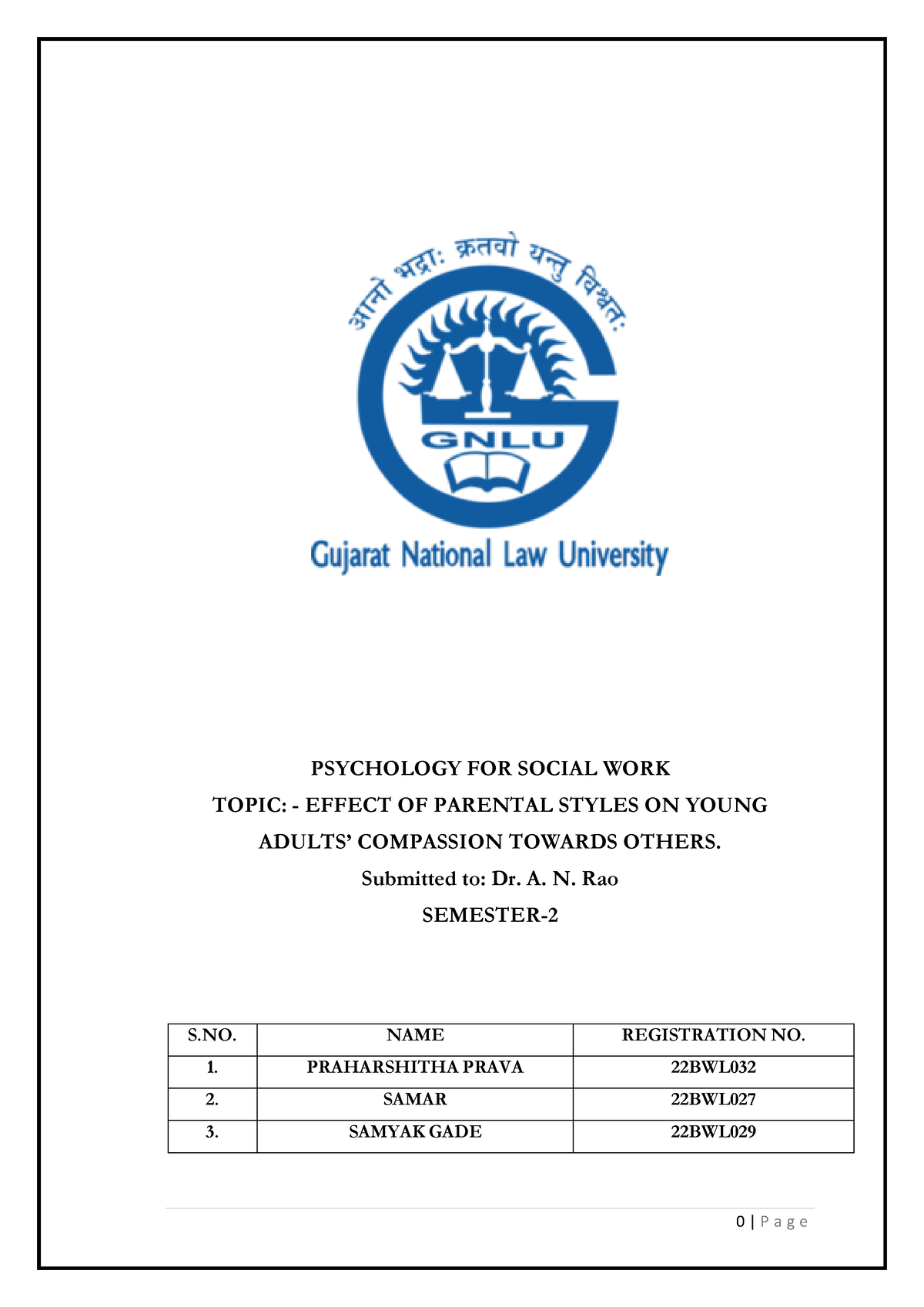 research proposal in social psychology