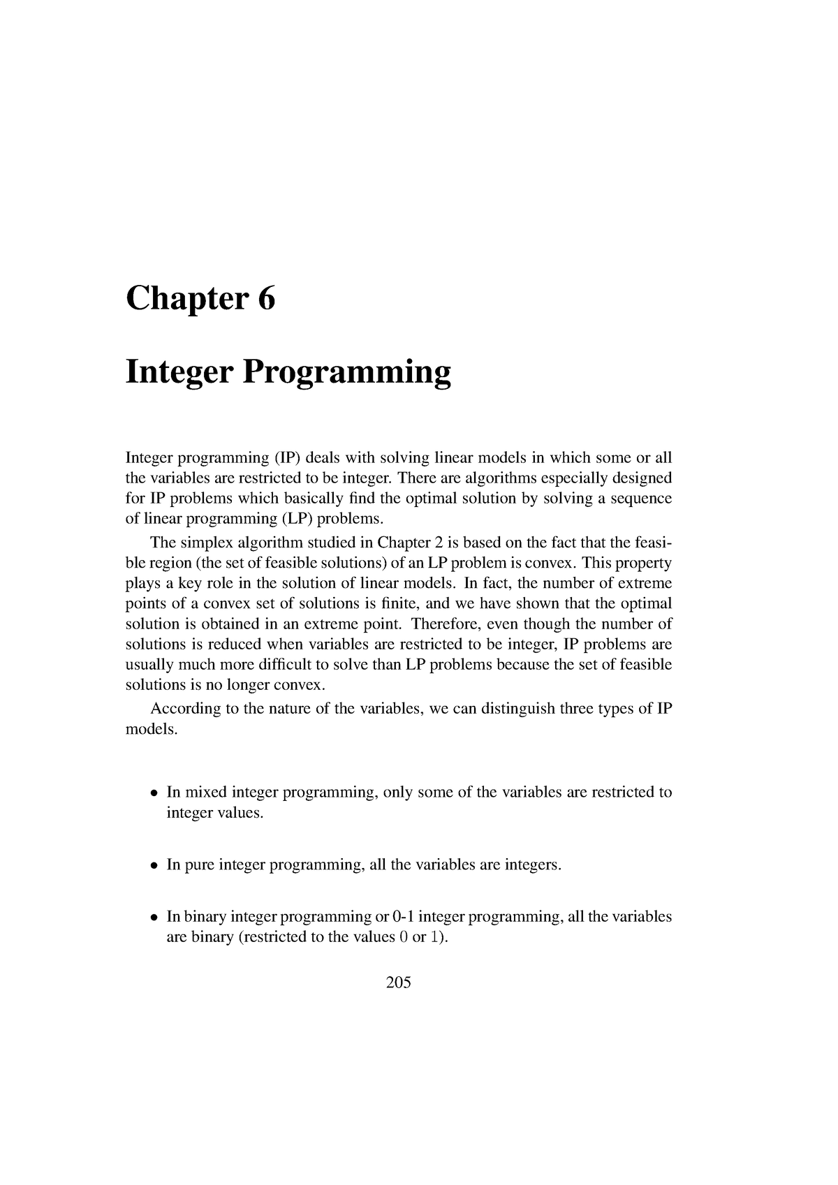 6 Integer - sswsw - Chapter 6 Integer Programming Integer programming ...